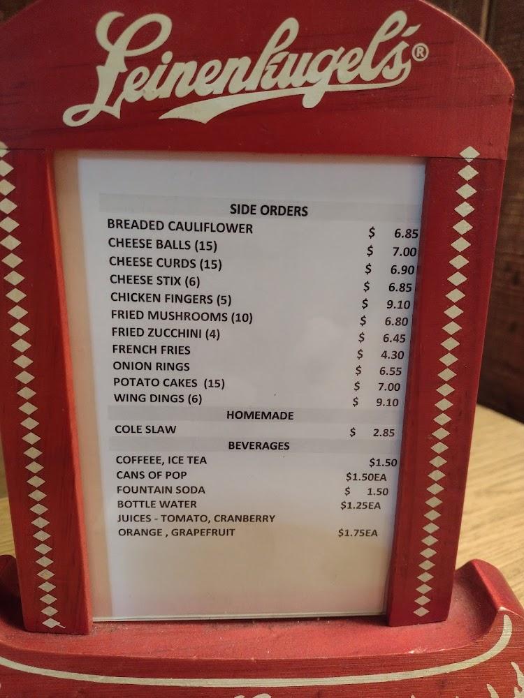 Becker's Cafe Menu image 3