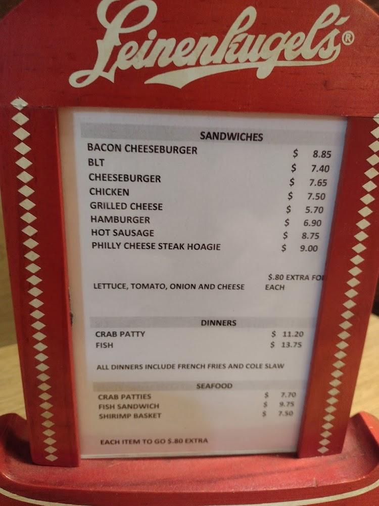 Becker's Cafe Menu image 4